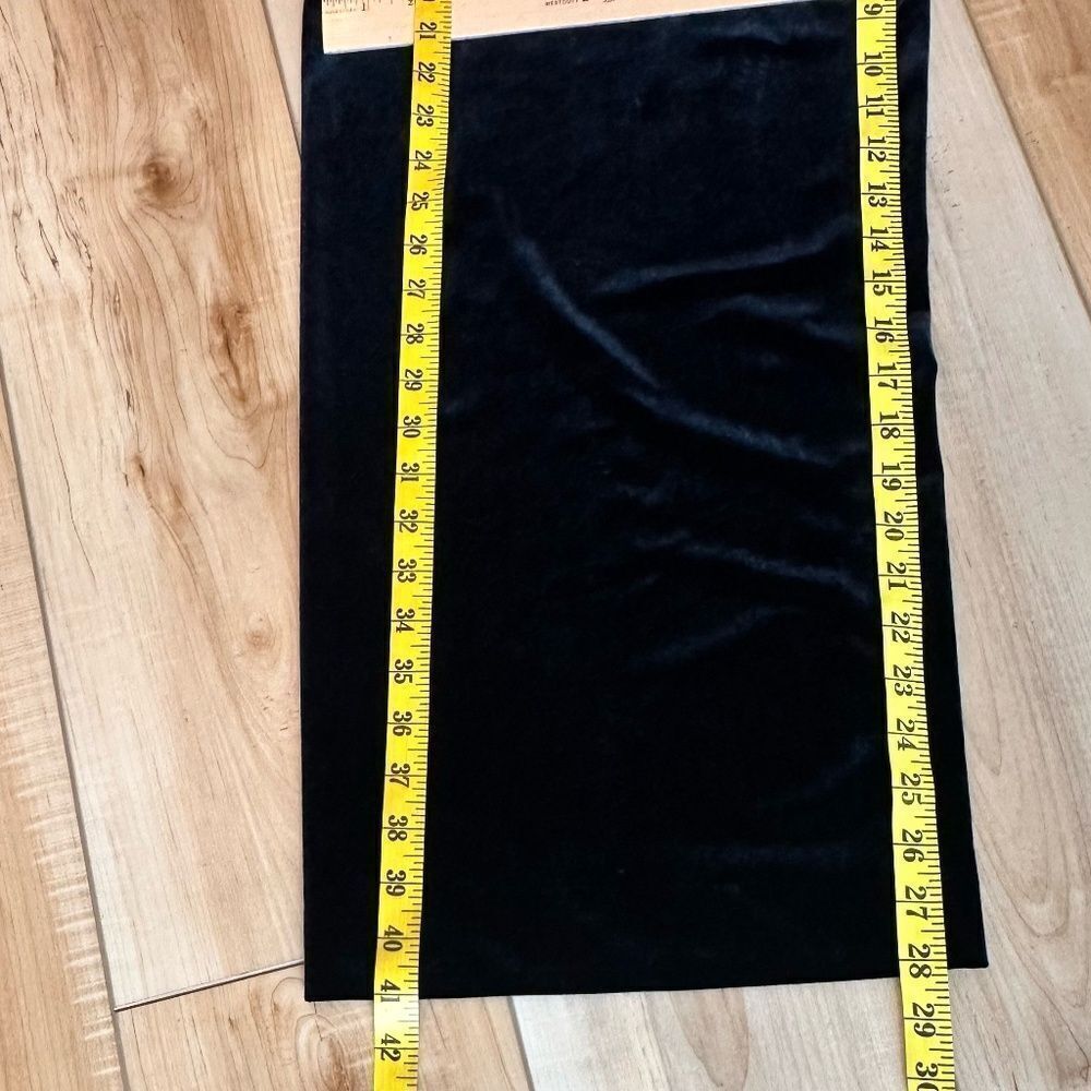Alex Evenings Women's Black Velvet Flowy Pull On Pants Elastic Waist Size XL - Picture 6 of 12
